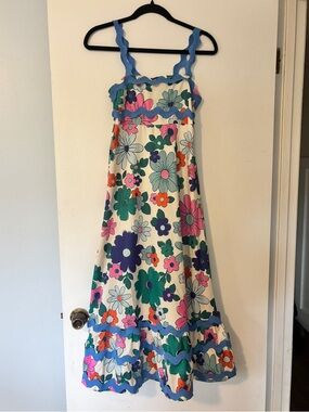 SundayUp Floral Smocked Dress, Size S
